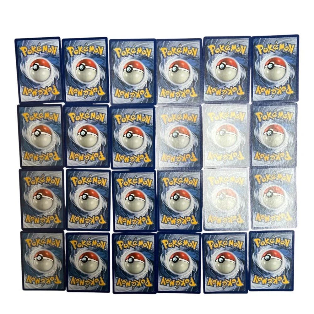 Pokemon Bundle of 24 Cards and Card Holder